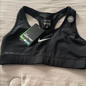 Nike Black Dri-FIT Pro Racerback Sports Bra